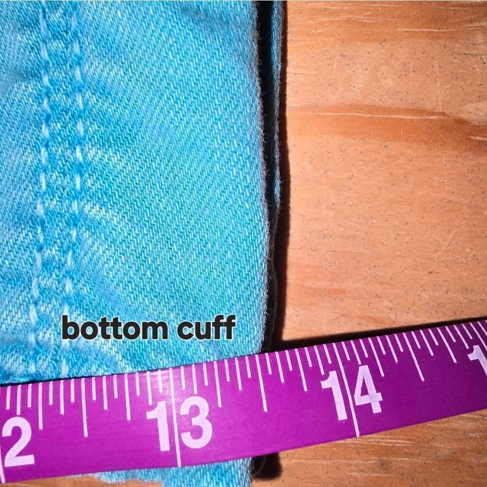 Silver Jeans Suki Teal Shorts Size 18 (JEA51) - Picture 8 of 10